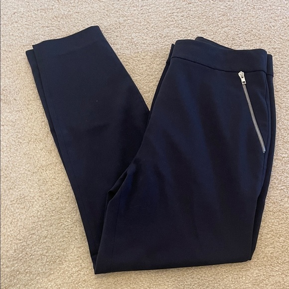 Alexander Wang Pants - Alexander Wang Women's Navy Pants with Zipper Accent